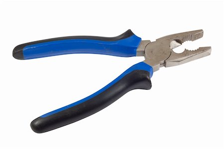 pressmaster - Open pliers with black and blue handle. Isolated on white background with clipping path. Stock Photo - Budget Royalty-Free & Subscription, Code: 400-04794991