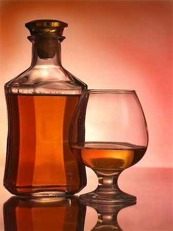 simsearch:400-04226436,k - Still life with cognac glass and bottle in box Stock Photo - Budget Royalty-Free & Subscription, Code: 400-04795982