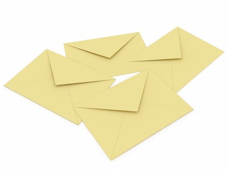 simsearch:400-04508643,k - Illustration of an envelopes for mail on a white background Stock Photo - Budget Royalty-Free & Subscription, Code: 400-04796865