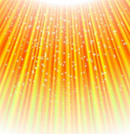 simsearch:400-05233207,k - Festive abstract background with stars descending on rays of red golden light. Stock Photo - Budget Royalty-Free & Subscription, Code: 400-04797014