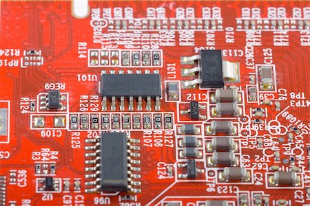 simsearch:400-05269277,k - Detail of the front of a printed circuit board Foto de stock - Super Valor sin royalties y Suscripción, Código: 400-04797671