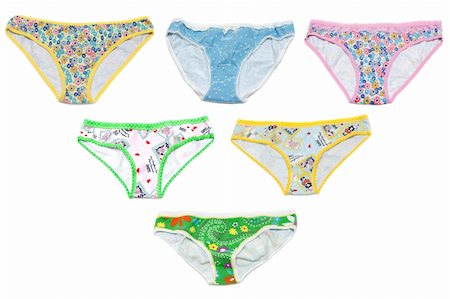 simsearch:400-03948818,k - Six feminine underclothes, panties insulated on white background Stock Photo - Budget Royalty-Free & Subscription, Code: 400-04792080