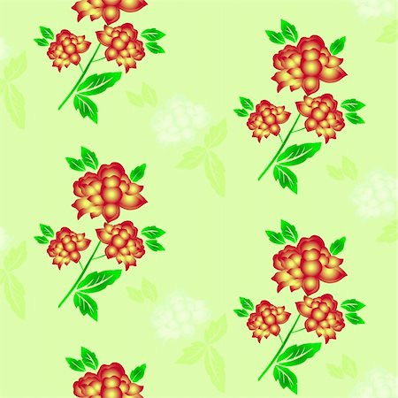 simsearch:400-04916314,k - Seamless floral background. Repeat many times. Vector illustration. Stock Photo - Budget Royalty-Free & Subscription, Code: 400-04793210