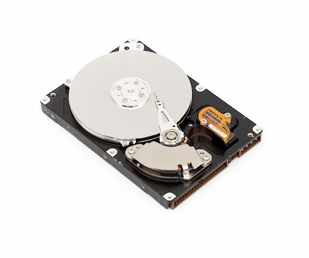 simsearch:400-05252692,k - Opened computer harddisk on a white background Stock Photo - Budget Royalty-Free & Subscription, Code: 400-04793812