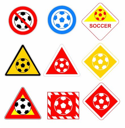 Abstract soccer ball signs, vector illustration (eps). Foto de stock - Super Valor sin royalties y Suscripción, Código: 400-04804683