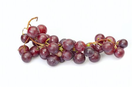 simsearch:400-06923729,k - Red ripe grape, photo on the white background Stock Photo - Budget Royalty-Free & Subscription, Code: 400-04806633