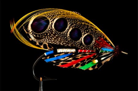 Fly fishing flies / lures for salmon Stock Photo - Budget Royalty-Free & Subscription, Code: 400-04808843