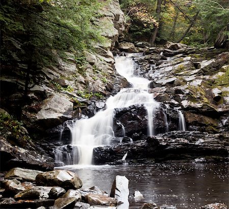 simsearch:400-05890122,k - Waconah Falls near Dalton in Berkshire County MA Stock Photo - Budget Royalty-Free & Subscription, Code: 400-04808924