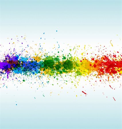 dirt splats - Color paint splashes. Gradient vector background on blue and white   background. Stock Photo - Budget Royalty-Free & Subscription, Code: 400-04809253