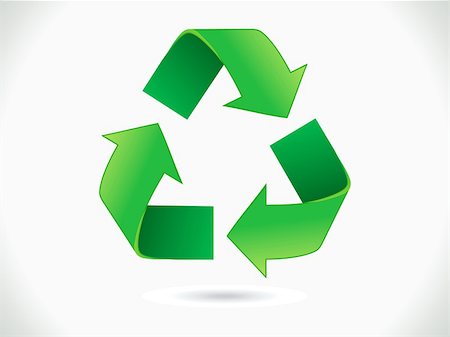 environmental business illustration - abstract recycle icon vector illustration Stock Photo - Budget Royalty-Free & Subscription, Code: 400-04809438