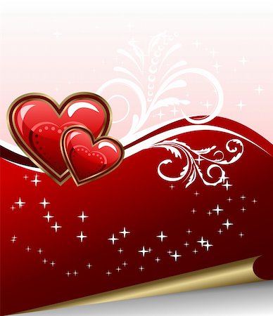 simsearch:400-04798374,k - Illustration romantic elegance background with heart - vector Stock Photo - Budget Royalty-Free & Subscription, Code: 400-04800860