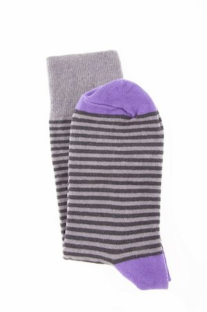 simsearch:400-04658893,k - Striped purple sock Photographie de stock - Aubaine LD & Abonnement, Code: 400-04801136