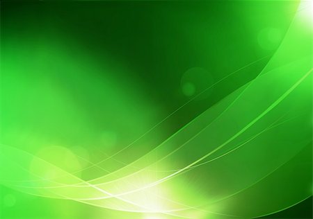 simsearch:400-04213608,k - Vector illustration of green abstract background made of light splashes and curved lines Stock Photo - Budget Royalty-Free & Subscription, Code: 400-04801285