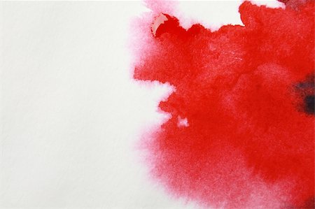 paint brush effects - Abstract red watercolor hand painted background Stock Photo - Budget Royalty-Free & Subscription, Code: 400-04801744