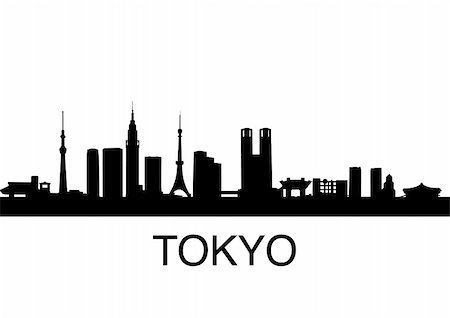 simsearch:400-04198862,k - detailed vector illustration of Tokyo, Japan Stock Photo - Budget Royalty-Free & Subscription, Code: 400-04803703