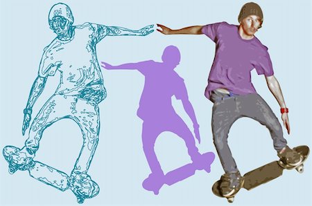 simsearch:400-05737917,k - skateboarder Stock Photo - Budget Royalty-Free & Subscription, Code: 400-04814547