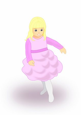simsearch:400-04847852,k - A little girl who dances in a purple     dress. Stock Photo - Budget Royalty-Free & Subscription, Code: 400-04814756
