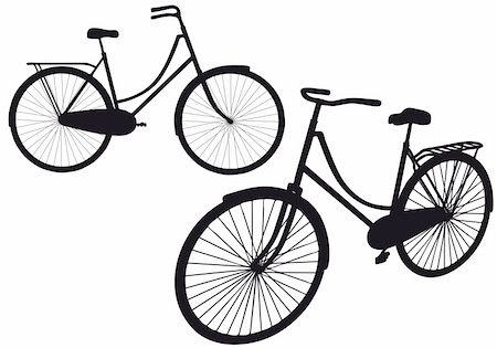 simsearch:400-08938779,k - vintage bicycle silhouettes, vector illustration Stock Photo - Budget Royalty-Free & Subscription, Code: 400-04815102