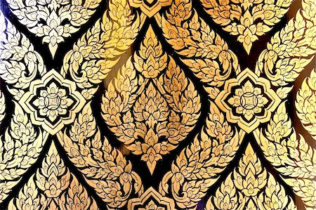 Texture art thai style on the wall,thailand Stock Photo - Budget Royalty-Free & Subscription, Code: 400-04815653