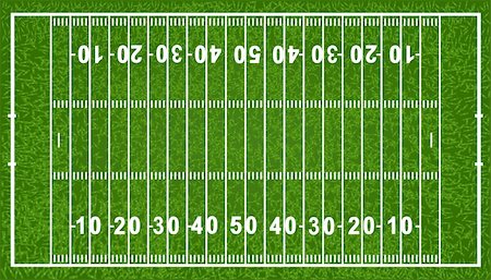 football tackle american - American Football Field, Isolated On White Background, Vector Illustration Stock Photo - Budget Royalty-Free & Subscription, Code: 400-04815767