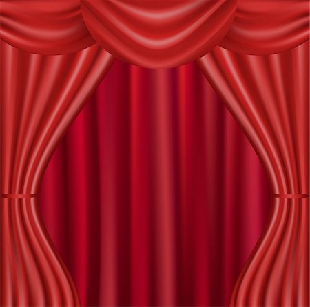 simsearch:400-04854723,k - Theater Velvet Curtain With Lights And Shadows, Vector Illustration Stock Photo - Budget Royalty-Free & Subscription, Code: 400-04815803