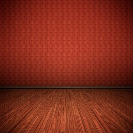 empty room with dark hardwoods - An image of a nice floor for your content Stock Photo - Budget Royalty-Free & Subscription, Code: 400-04815861