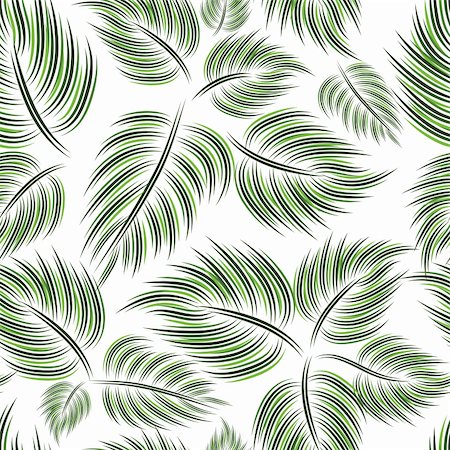 simsearch:400-05735360,k - Seamless pattern with green leaf leaves on white background Stock Photo - Budget Royalty-Free & Subscription, Code: 400-04816203