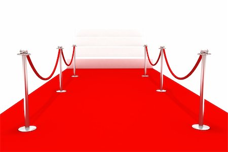 simsearch:700-01173801,k - 3D rendering of a red carpet with stanchions Stock Photo - Budget Royalty-Free & Subscription, Code: 400-04817604