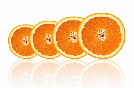 simsearch:400-04716078,k - Orange slices isolated on white background Stock Photo - Budget Royalty-Free & Subscription, Code: 400-04818157