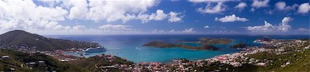 Aerial view of Charlotte Amalie Harbour in St Thomas Stock Photo - Budget Royalty-Free & Subscription, Code: 400-04818640