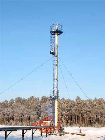 pipe weld - Industrial construction and mechanism. Work of oil industry. Mounting of gas pipeline in wild Siberian taiga. Stock Photo - Budget Royalty-Free & Subscription, Code: 400-04819184