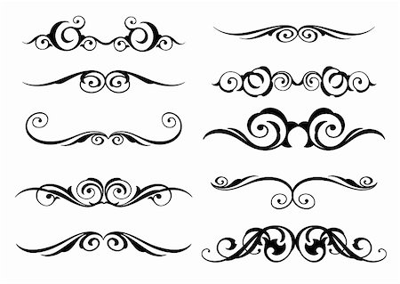 simsearch:400-05248524,k - Set of Elegance Elements design, vector illustration. Stock Photo - Budget Royalty-Free & Subscription, Code: 400-04810936