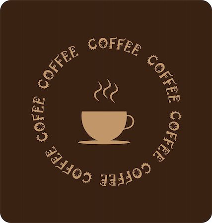 simsearch:400-04414723,k - background with icon of coffee cup Foto de stock - Super Valor sin royalties y Suscripción, Código: 400-04811374