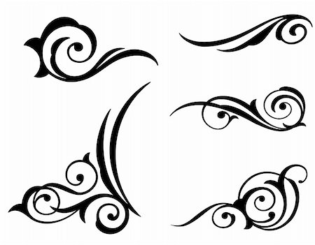 simsearch:400-05248524,k - Set of Elegance Elements design, vector illustration. Stock Photo - Budget Royalty-Free & Subscription, Code: 400-04811579