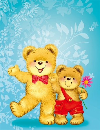 teddy bear by freehand drawing. Stock Photo - Budget Royalty-Free & Subscription, Code: 400-04812696