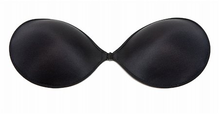 simsearch:400-04313375,k - Black bra without straps insulated on white background Photographie de stock - Aubaine LD & Abonnement, Code: 400-04824793