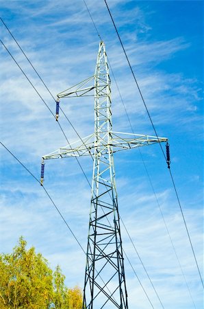 Pylon and transmission power line Photographie de stock - Aubaine LD & Abonnement, Code: 400-04825255