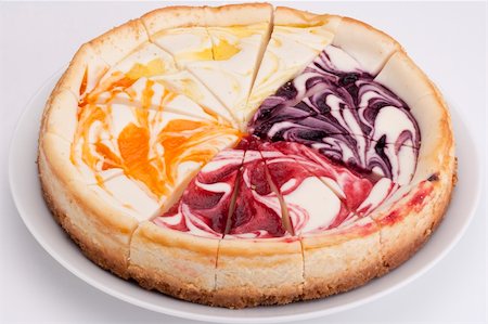 simsearch:400-05173009,k - Cheesecake stuffed with lemon, peach, wild berry and strowberry. Stock Photo - Budget Royalty-Free & Subscription, Code: 400-04829554