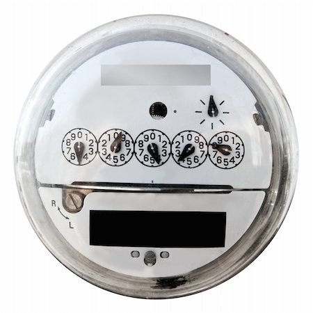 dial (measuring gauge) - Analog electric meter display round with glass cover Photographie de stock - Aubaine LD & Abonnement, Code: 400-04820089