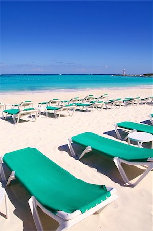 simsearch:400-04329339,k - Caribbean beach turquoise sea with green hammocks Stock Photo - Budget Royalty-Free & Subscription, Code: 400-04820111