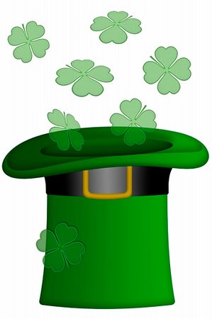 simsearch:400-06519689,k - St Patricks Day Irish Leprechaun Hat Illustration Foto de stock - Super Valor sin royalties y Suscripción, Código: 400-04822715