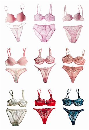 simsearch:400-04313375,k - Nine pieces of womens underwear Photographie de stock - Aubaine LD & Abonnement, Code: 400-04823346
