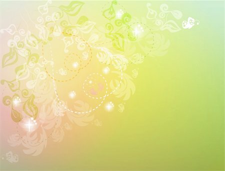 simsearch:400-04876274,k - Vector flower background with splashes Stock Photo - Budget Royalty-Free & Subscription, Code: 400-04834205