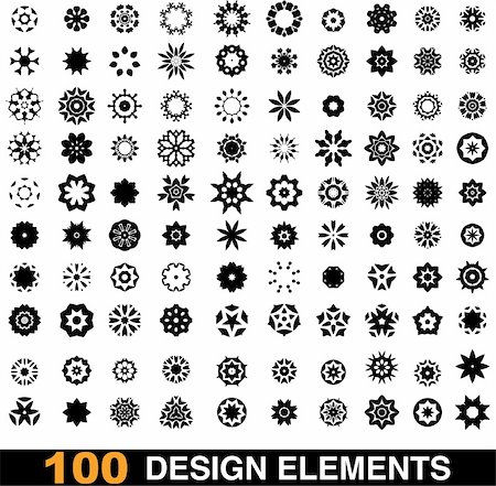 set of 100 design elements Stock Photo - Budget Royalty-Free & Subscription, Code: 400-04836160