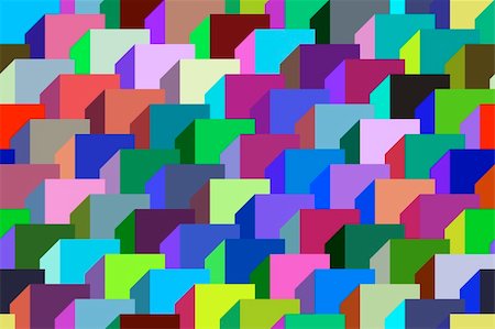 Abstract design with geometric shapes optical illusion illustration Stock Photo - Budget Royalty-Free & Subscription, Code: 400-04836802