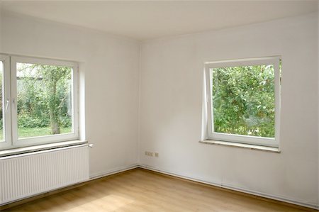 Empty room with windows Stock Photo - Budget Royalty-Free & Subscription, Code: 400-04836835