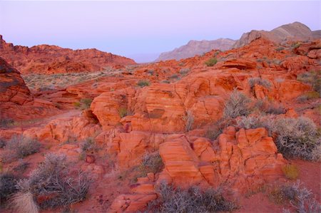 simsearch:400-05705152,k - Blazing red rock formations at Valley of Fire State Park in Nevada. Stock Photo - Budget Royalty-Free & Subscription, Code: 400-04837155