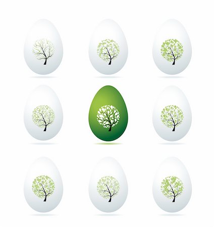 simsearch:400-04837197,k - Easter eggs design, art trees Stock Photo - Budget Royalty-Free & Subscription, Code: 400-04837259