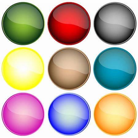 simsearch:400-04840787,k - fresh web buttons isolated on white background, abstract art illustration Stock Photo - Budget Royalty-Free & Subscription, Code: 400-04838175