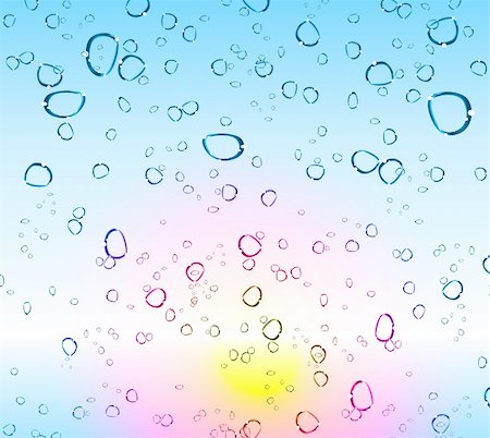 simsearch:400-05363406,k - Refreshing Rain Drops Background with delicate gradients Stock Photo - Budget Royalty-Free & Subscription, Code: 400-04838817